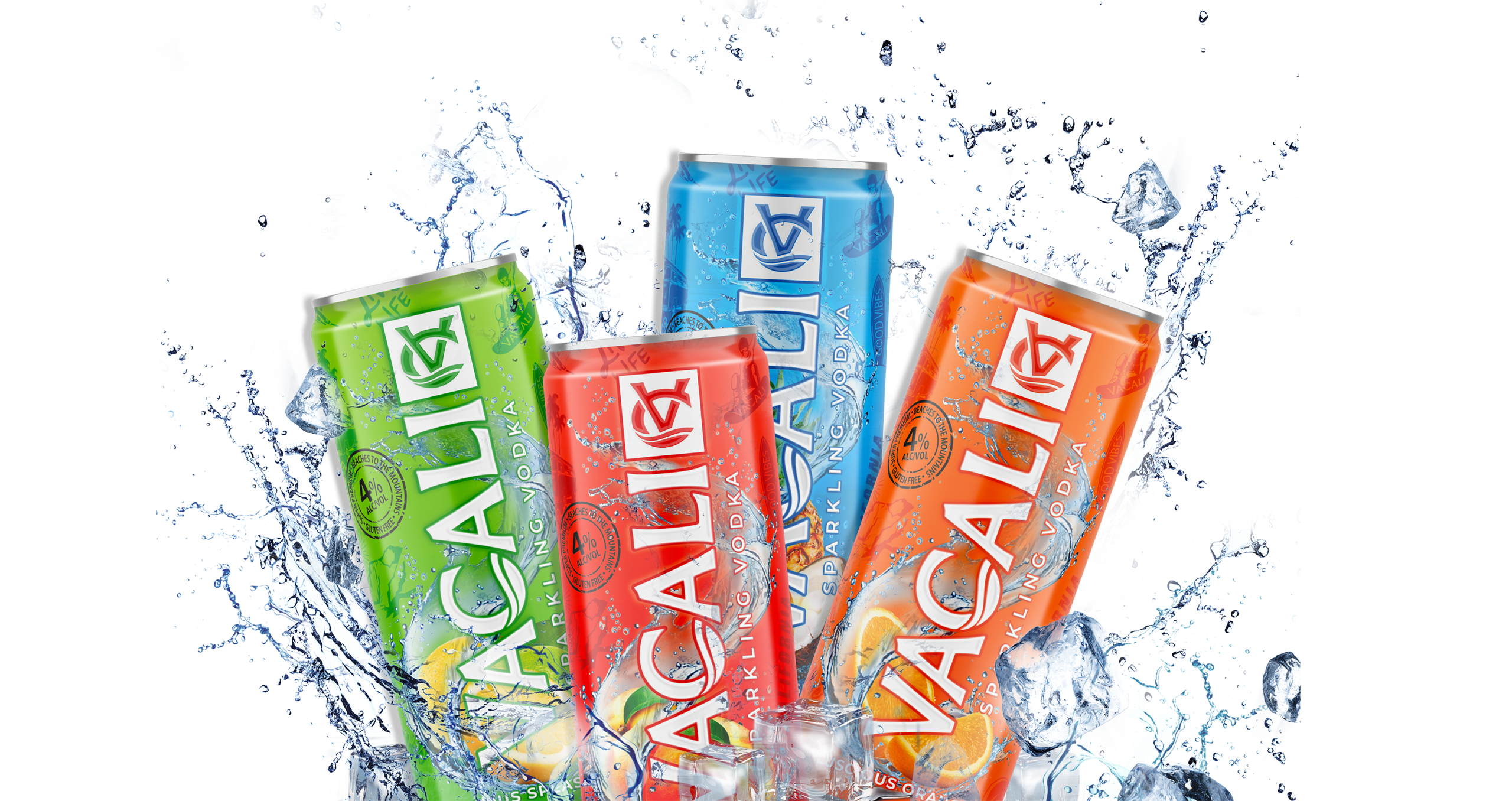 Vacali vodka and soda, cans,